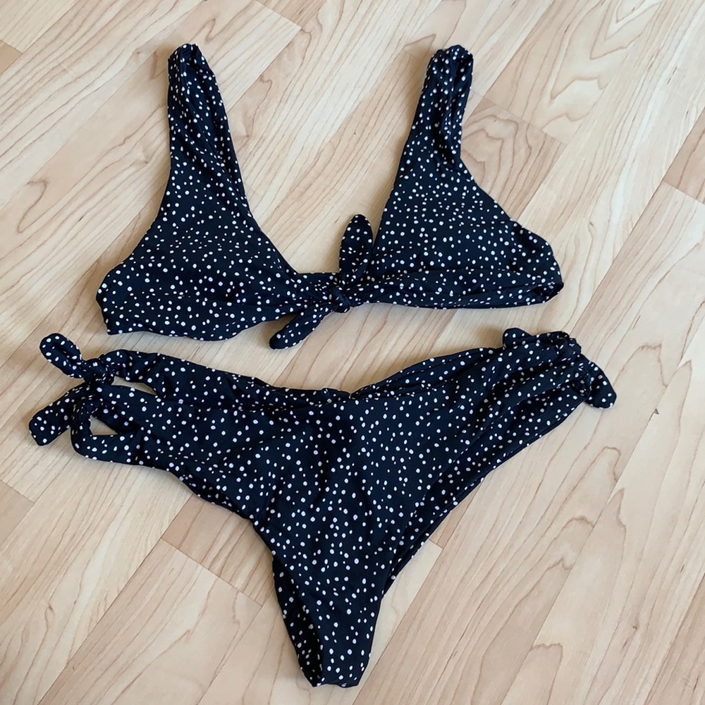 spotted swimsuit